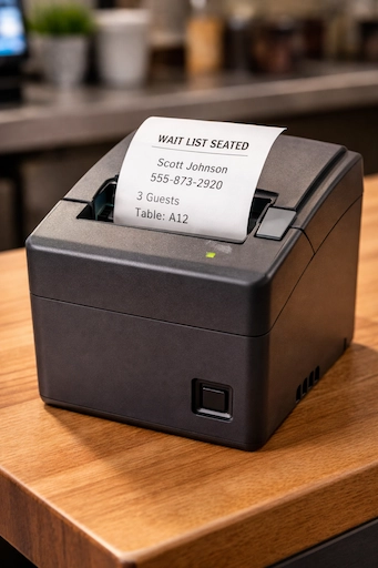 Thermal receipt printer setup with Simple Host